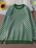 Men's Full Size Round Neck Long Sleeve Sweater Plus Size