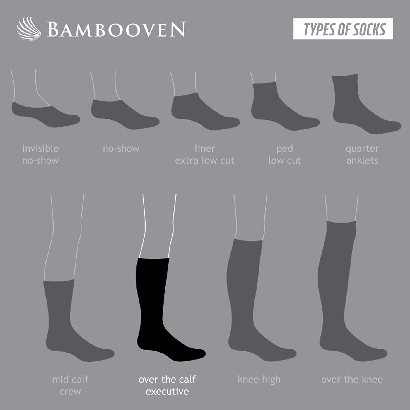 Men’s Bamboo Trouser Socks 6-Pack – Soft Dress Socks