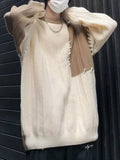 Men's Color Block Round Neck Sweater